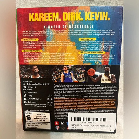 NBA 2K22 75th Anniversary Anniversary Edition-XBOX SERIES X.   NEW - Picture 4 of 5